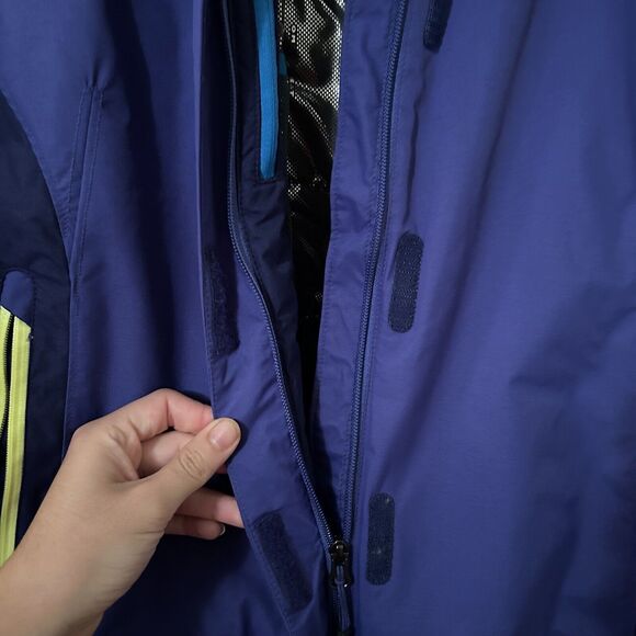 Columbia Jacket Cobalt Blue Omni Tech Waterproof Coat Womens Medium Ski Winter - Picture 7 of 14